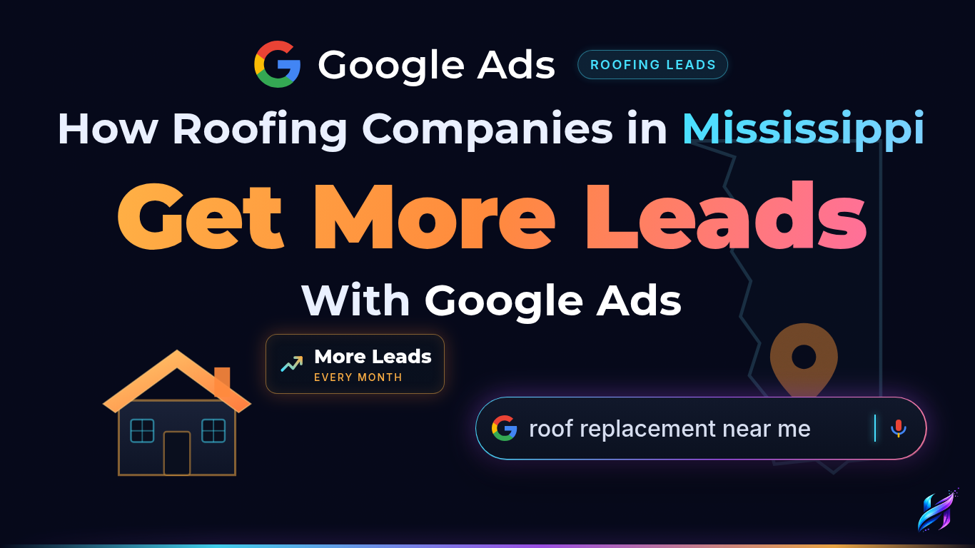 Blog featured card: How Roofing Companies in Mississippi Get More Leads With Google Ads