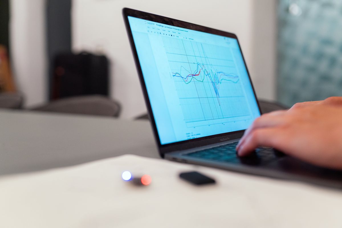 Lead generation for contractors shown as a rising results graph on a laptop