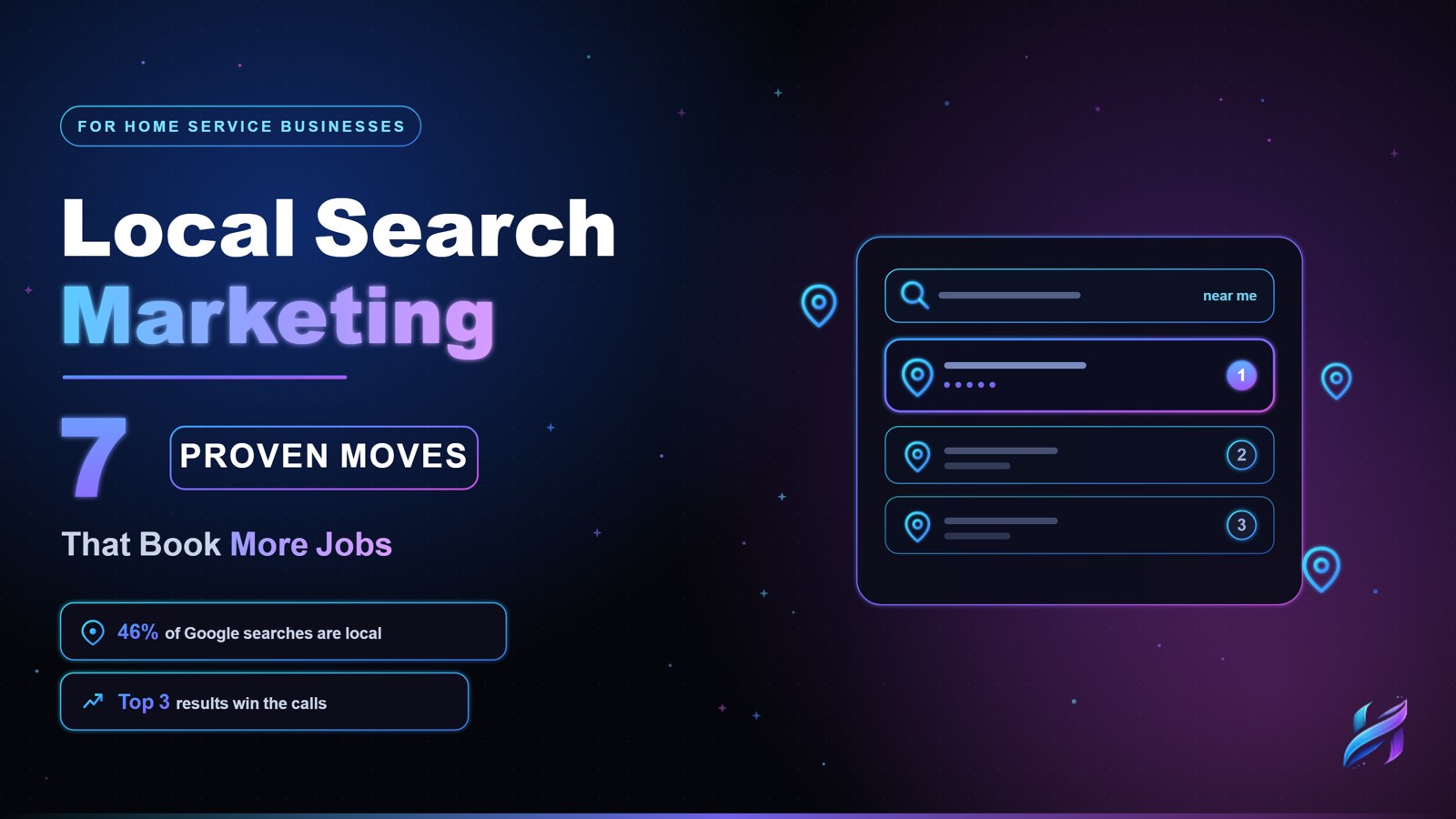 Local search marketing for home service businesses, 7 proven moves that book more jobs, HelixEdge