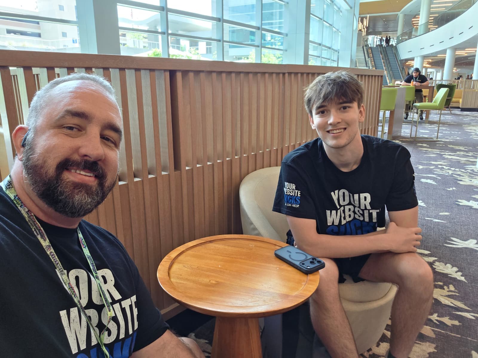 Brady Collette and his dad Frank Collette